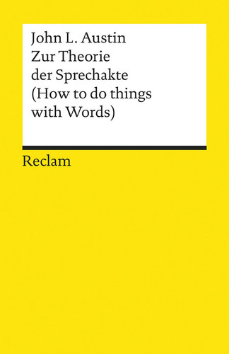Zur Theorie der Sprechakte.