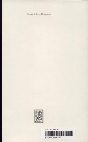 Denkwurdiges Geheimnis Beitrage Zur Gotteslehre. Festschrift Fur Eberhard Jungel Zum 70. Geburtstag