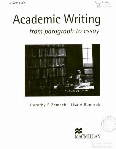 Academic Writing From Paragraph to Essay