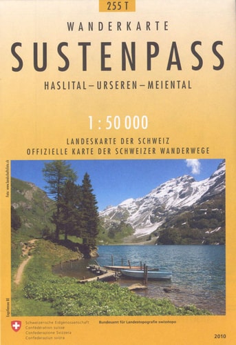 Swisstopo 1 : 50 000 Sustenpass Haslital - Urseren - Meiental. Offizielle Wanderkarte der SAW