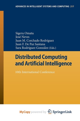 Distributed Computing and Artificial Intelligence