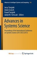 Advances in Systems Science: Proceedings of the International Conference on Systems Science 2013 (ICSS 2013)