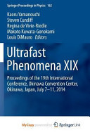 Ultrafast Phenomena XIX Proceedings of the 19th International Conference, Okinawa Convention Center, Okinawa, Japan, July 7-11 2014