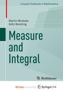 Measure and Integral
