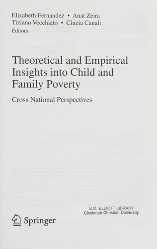 Theoretical and Empirical Insights into Child and Family Poverty Cross National Perspectives