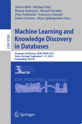 Machine Learning and Knowledge Discovery in Databases