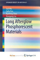 Long Afterglow Phosphorescent Materials