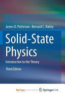 Solid-state Physics Introduction to the Theory