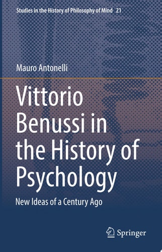 Vittorio Benussi in the History of Psychology