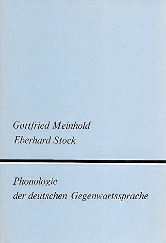 Phonologie der deutschen Gegenwartssprache