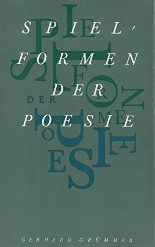 Spielformen der Poesie