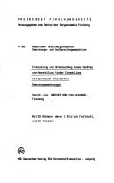 Entwicklung und Untersuchung eines Gerätes zur Herstellung tiefer Erdschlitze mit dynamisch aktivierten Gewinnungswerkzeugen