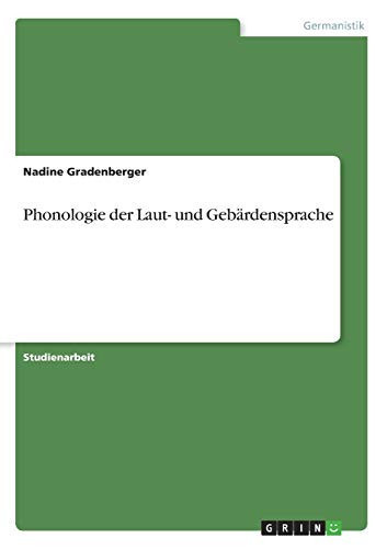 Phonologie der Laut- und Gebärdensprache