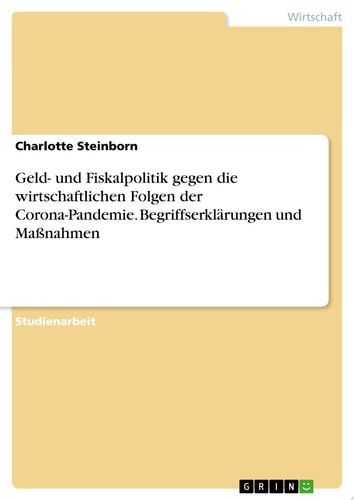 Geld- und Fiskalpolitik gegen die wirtschaftlichen Folgen der Corona-Pandemie. Begriffserklärungen und Maßnahmen