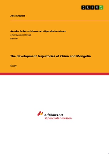The development trajectories of China and Mongolia