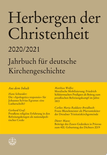 Herbergen der Christenheit 2020/2021 Jahrbuch für deutsche Kirchengeschichte