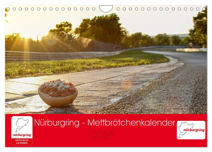 Nürburgring - Mettbrötchenkalender (Wandkalender 2025 DIN A4 quer), CALVENDO Monatskalender [Calendar] Ann-Kathrin Nüchel