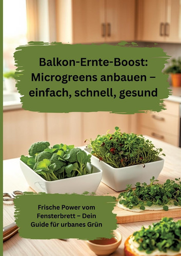 Balkon-Ernte-Boost - Microgreens anbauen - einfach, schnell, gesund: Frische Power vom Fensterbrett - Dein Guide für urbanes Grün