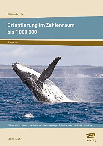 Orientierung im Zahlenraum bis 1 000 000 Differenzierte Übungsmaterialien zu Zahldarstellun gen, Zahlrelationen und Zahlen im Alltag (3. und 4. Klasse)