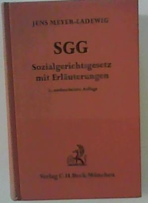 Sozialgerichtsgesetz (German Edition)