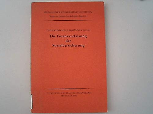 Die Finanzverfassung der Sozialversicherung