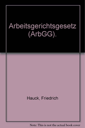 Arbeitsgerichtsgesetz Kommentar