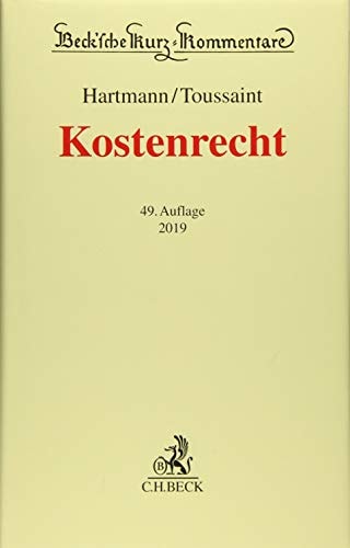 Kostenrecht GKG, FamGKG, GNotKG, RVG, GerichtsvollzieherkostenG, JVEG, Kostenvorschriften des Arbeitsgerichts-, Sozialgerichts- und Landwirtschaftsverfahrensgesetzes, Patentkostengesetz, Justizverwaltungskostengesetz, Durchführungs- und Beitreibungsvorschriften sowie weitere Kostenvorschriften und Gebührentabellen