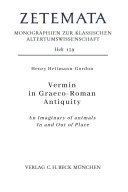 Vermin in Graeco-Roman Antiquity An Imaginary of Animals In and Out of Place
