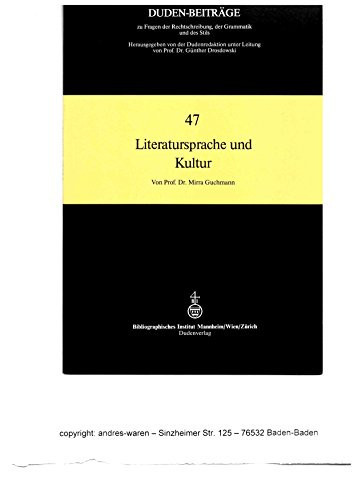 Literatursprache und Kultur