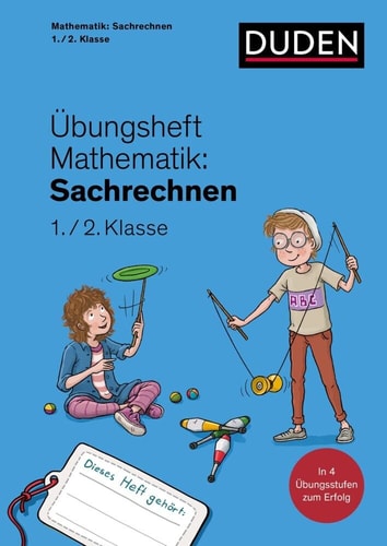 Übungsheft Mathematik - Sachrechnen 1./2. Klasse Mit Stickern und Lernerfolgskarten