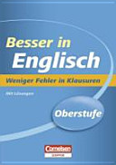 Besser in der Sekundarstufe II Englisch Weniger Fehler in Klausuren