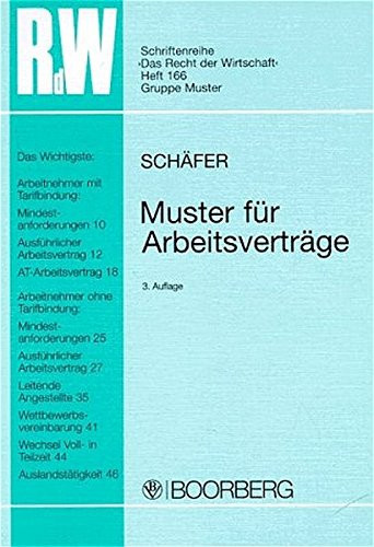 Muster für Arbeitsverträge