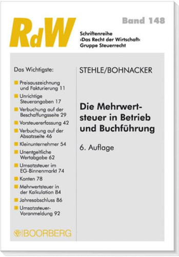 Die Mehrwertsteuer in Betrieb und Buchführung