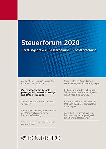 Mehrergebnisse aus Betriebsprüfungen bei Umstrukturierungen und deren Vermeidung