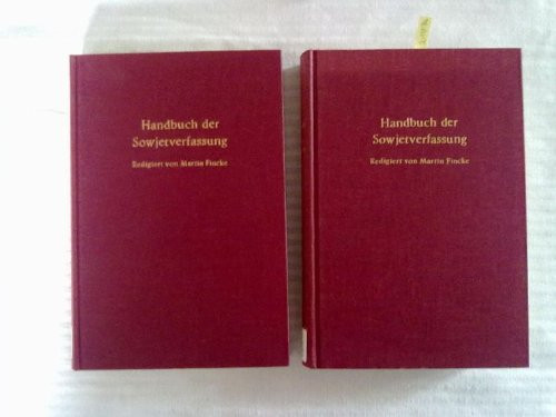 Handbuch der Sowjetverfassung (Veröffentlichungen des Osteuropa-Institutes München) (German Edition)