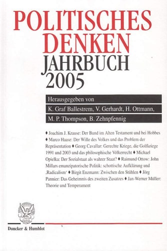 Politisches Denken. Jahrbuch 2005