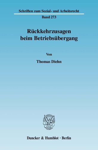 Rückkehrzusagen beim Betriebsübergang