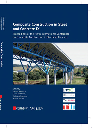Composite Construction in Steel and Concrete IX Proceedings of the Ninth International Conference on Composite Construction in Steel and Concrete