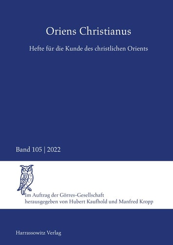 Oriens Christianus 105 (2022)
