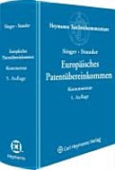Europäisches Patentübereinkommen Kommentar