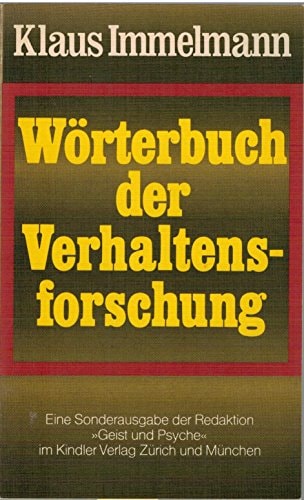 Wörterbuch der Verhaltensforschung