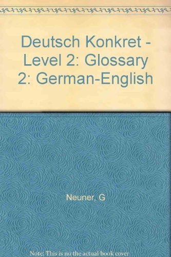 Deutsch Konkret Glossary German-English