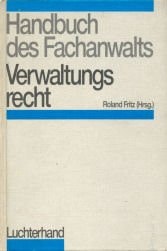 Handbuch des Fachanwalts Verwaltungsrecht