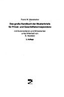 Das grosse Handbuch der Musterbriefe für Privat- und Geschäftskorrespondenz: Mit Kommentaren und Stilvarianten (German Edition)