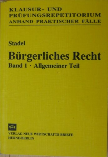 Bürgerliches Recht Allgemeiner Teil