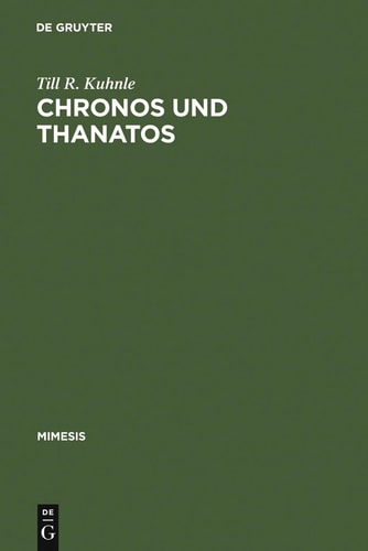 Chronos und Thanatos: Zum Existentialismus des " nouveau romancier " Claude Simon (Mimesis) (German Edition)