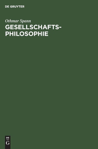 Gesellschaftsphilosophie