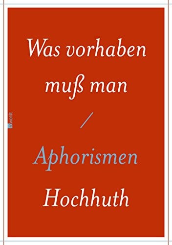 Was vorhaben muss man Aphorismen