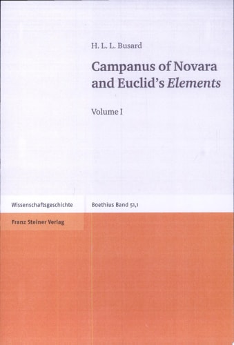 Campanus of Novara and Euclid's Elements