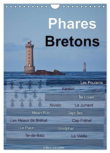 Phares Bretons (Calendrier mural 2026 DIN A4 horizontal), CALVENDO calendrier mensuel: Phares de Bretagne